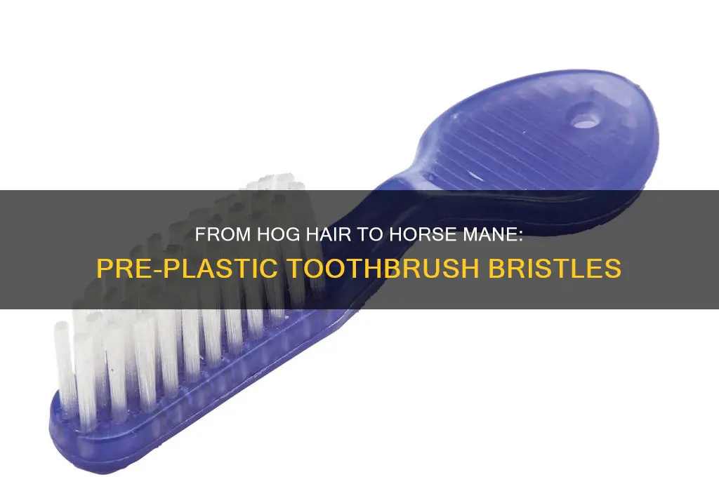 what were toothbrush bristles made of before plastic