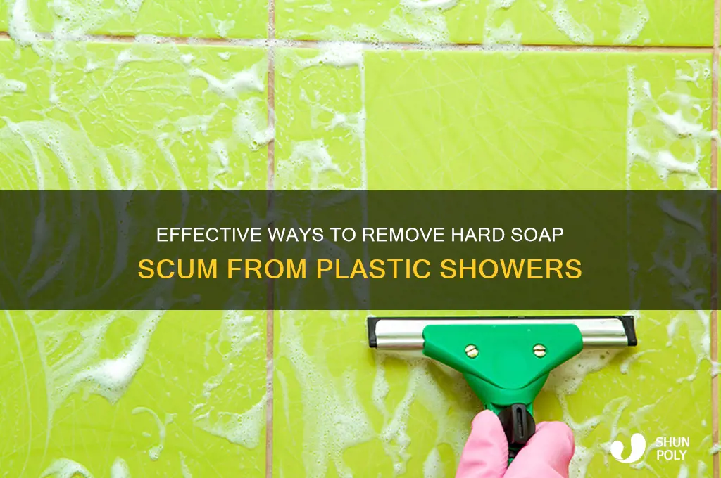 what will clean hard soap skum from plastic shower