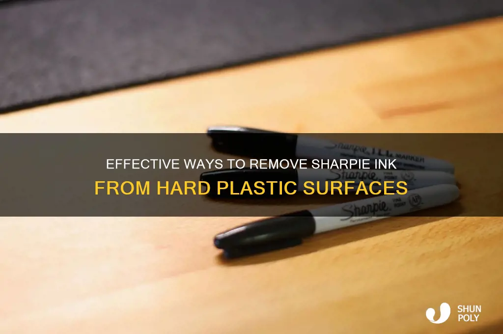 what will clean sharpie ink off of hard plastic