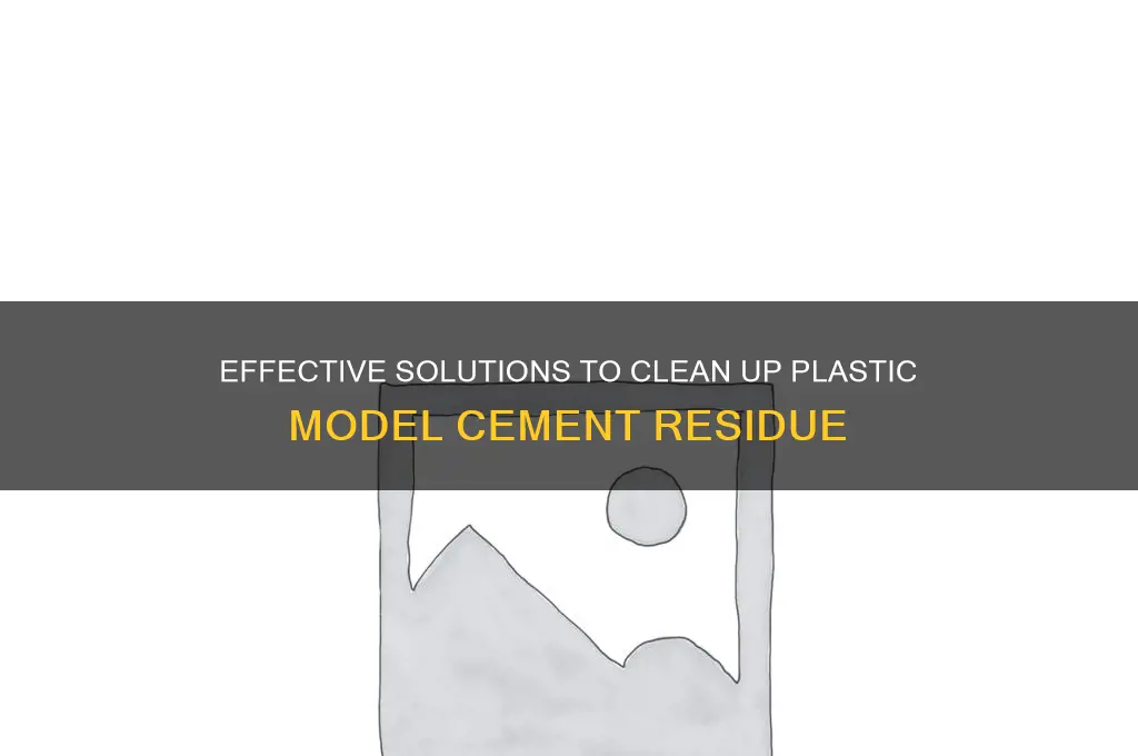 what will clean up plastic model cement