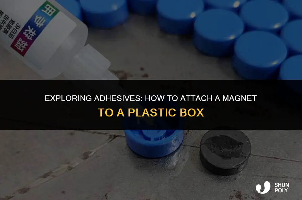 what will glue a magbet to a plastic bix