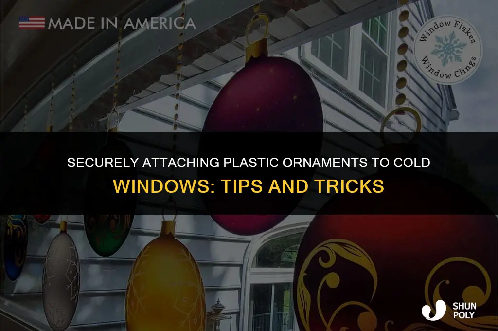 what will hold plastic ornaments to cold windows