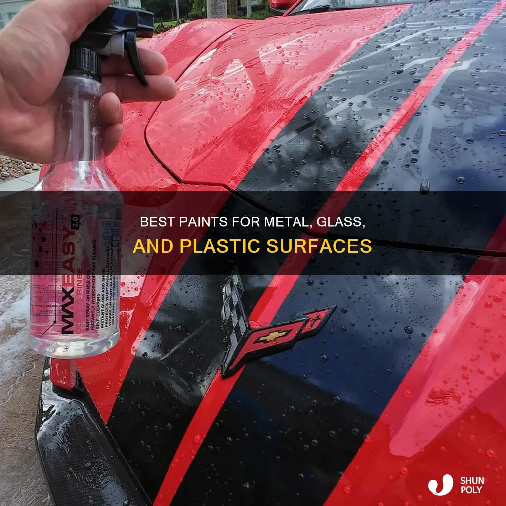 what will paint on metal glass and plastic