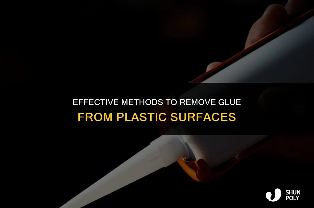 what will removeglue from a plastic surface