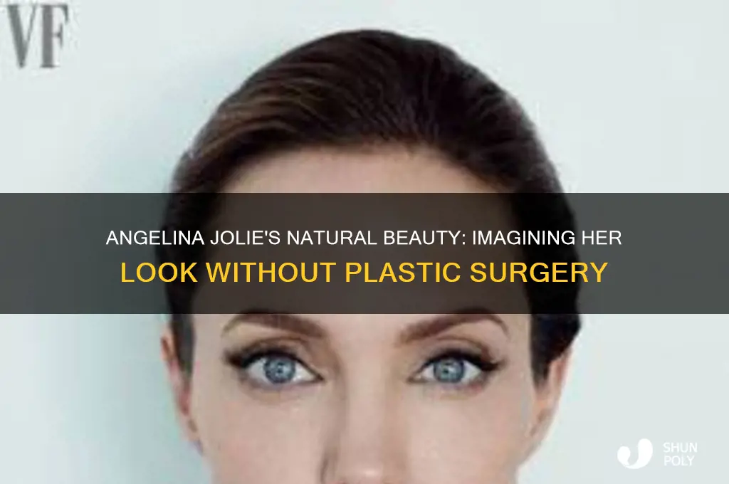 what would angelina jolie look like without plastic surgery