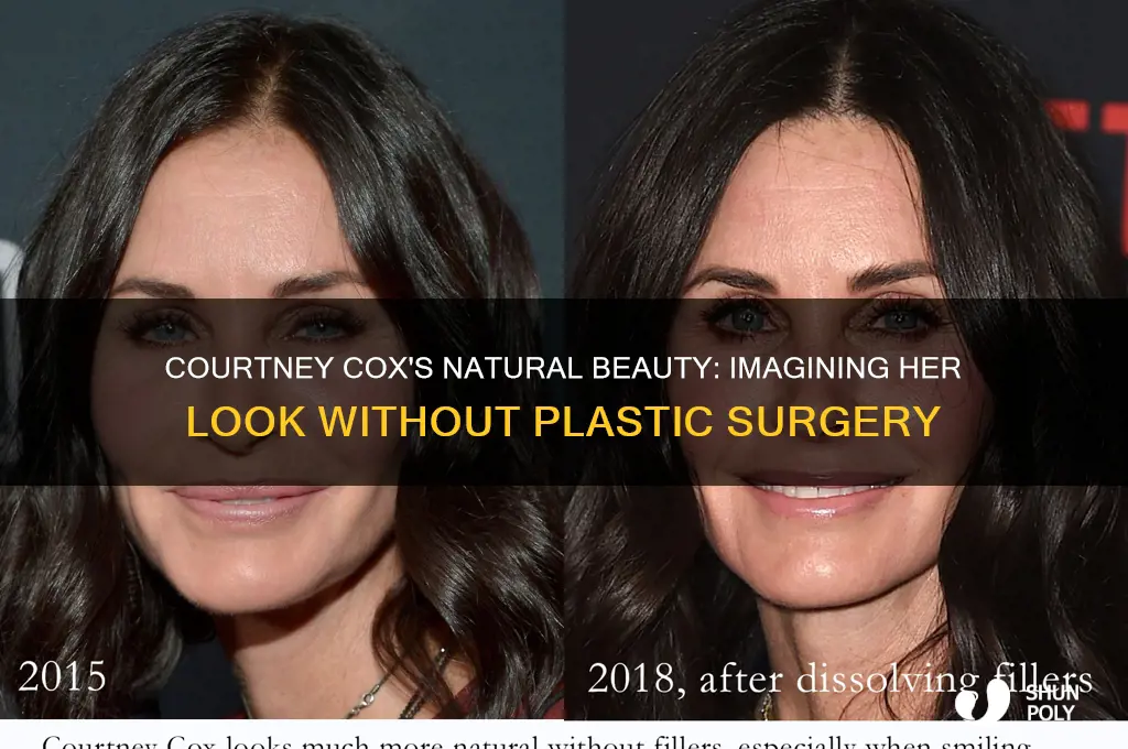 what would courtney cox look like without plastic surgery