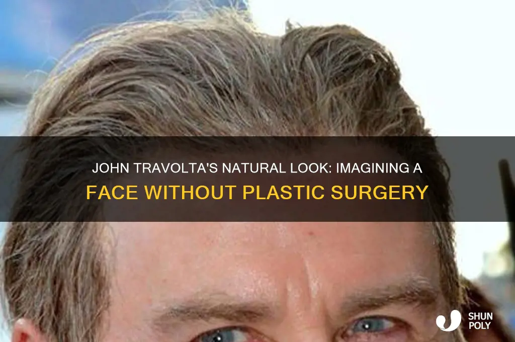 what would john travolta look like without plastic surgery