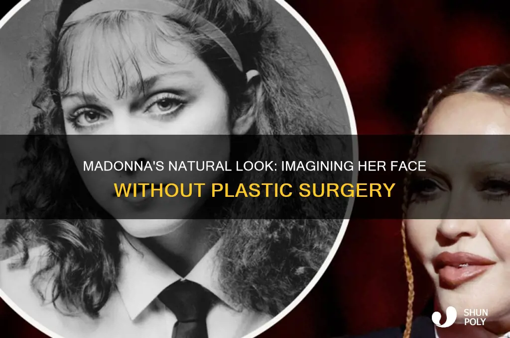 what would madonna look like without plastic surgery