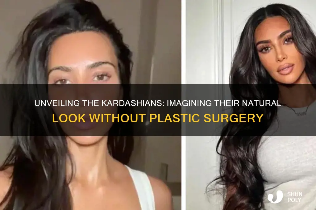 what would the kardashians look like without plastic surgery
