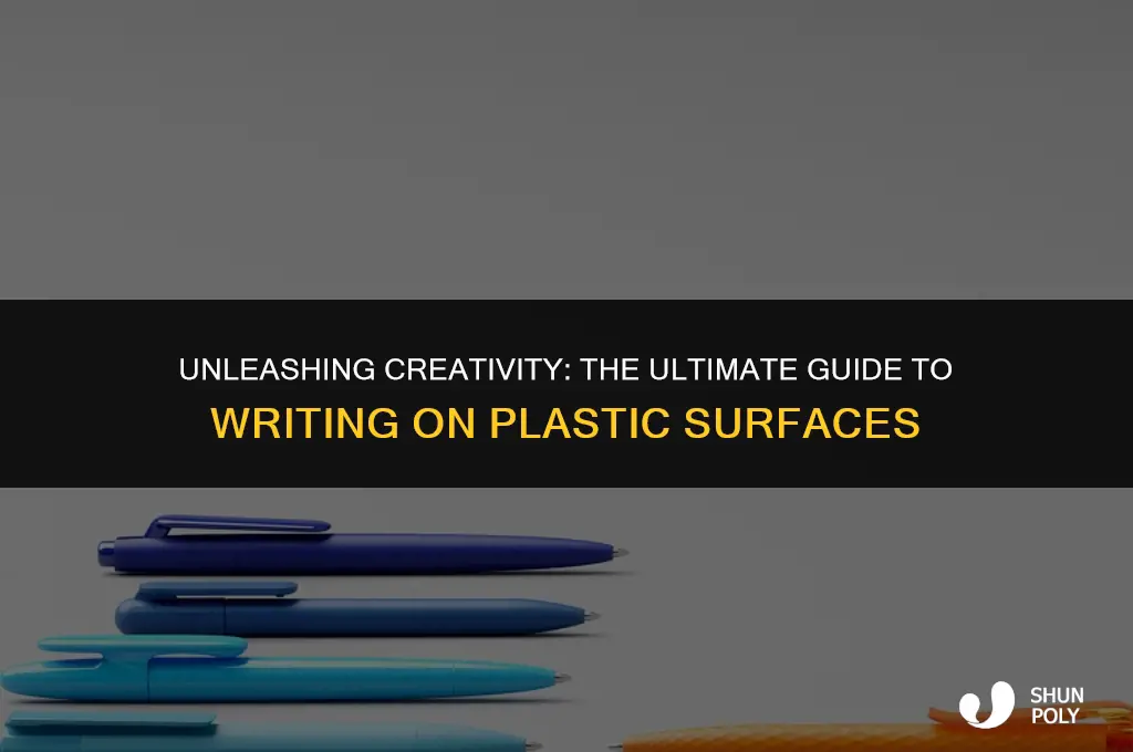 what writes best on plastic