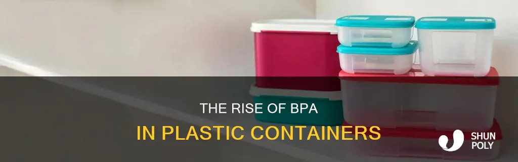 what year did companies start adding bpa to plastic containers
