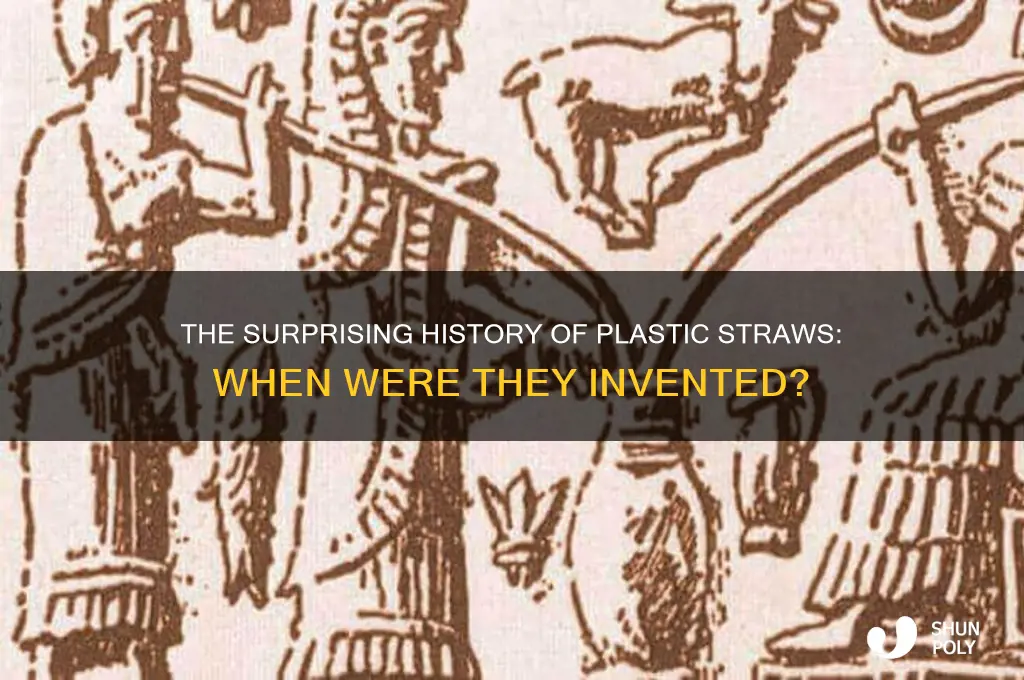 what year did the plastic straw get invented