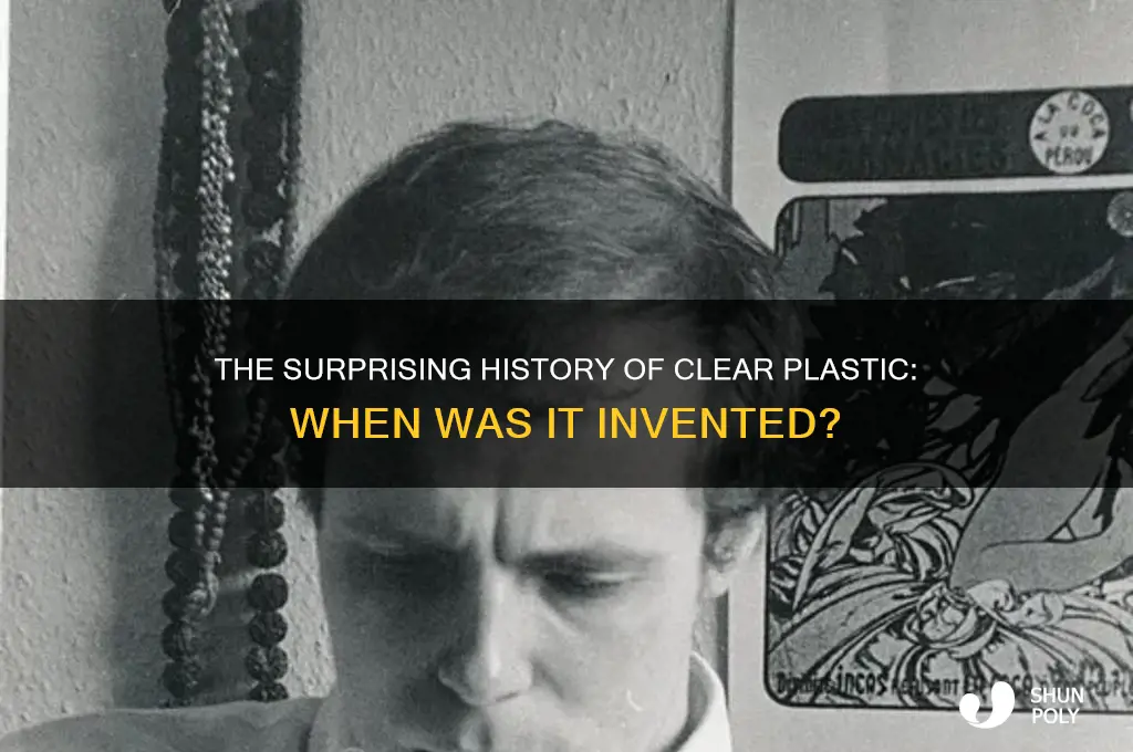 what year was clear plastic invented