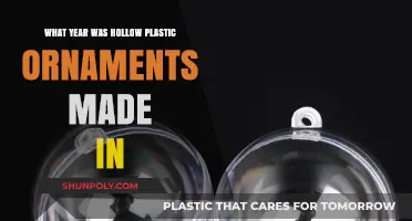 When Did Hollow Plastic Ornaments First Appear in Stores?
