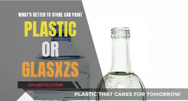 Storing Car Paint: Plastic or Glass?