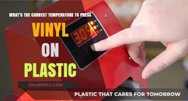 The Ideal Heat: Pressing Vinyl onto Plastic with Precision
