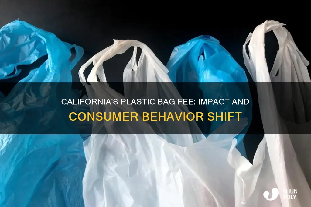 when 10 cent per plastic bag is charged in california