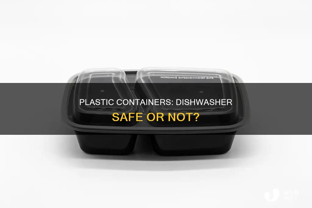 when are plastic containers safe for dishwasher