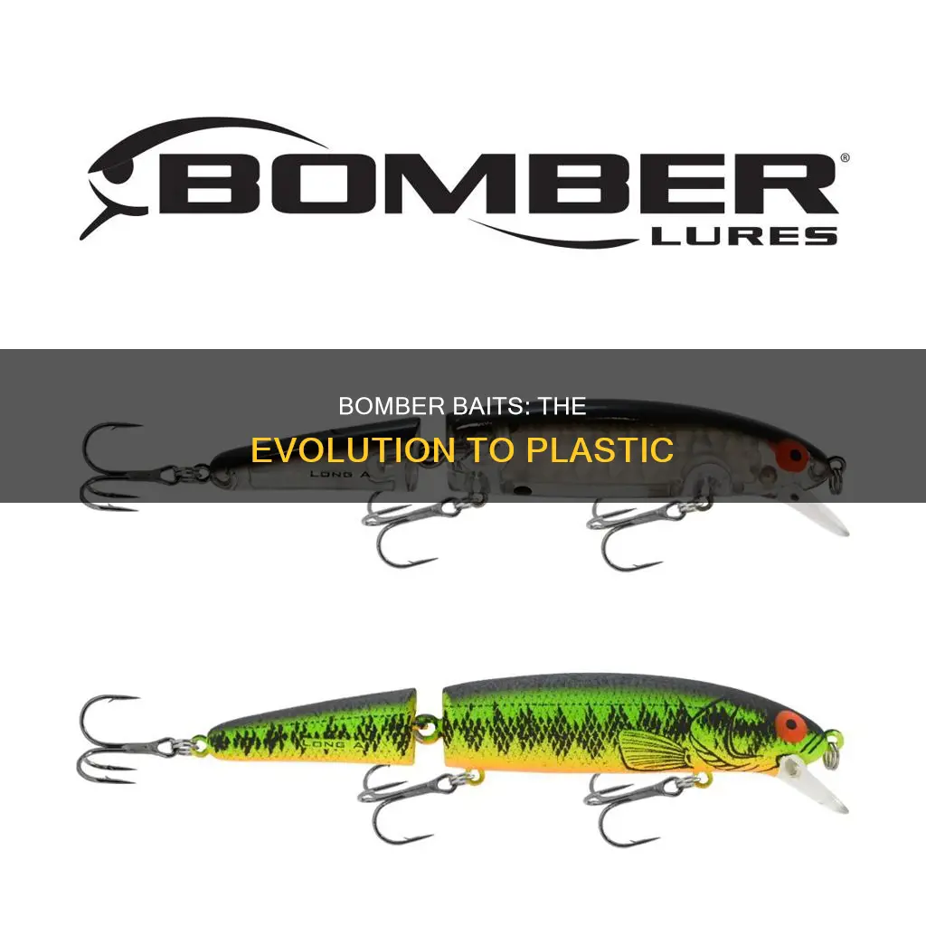 when did bomber baits go to plastic