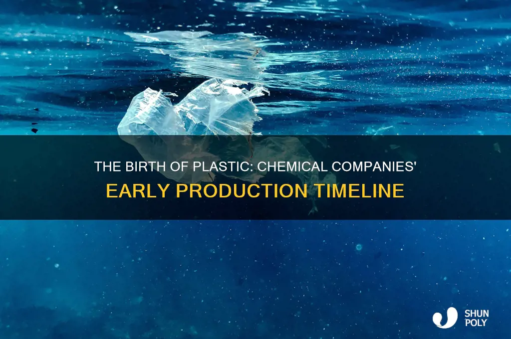 when did chemical companies start to make plastic