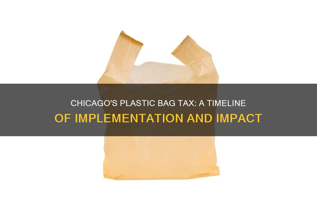 when did chicago start the plastic bag tax