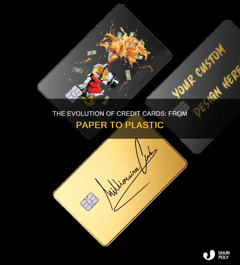 when did credit cards become plastic