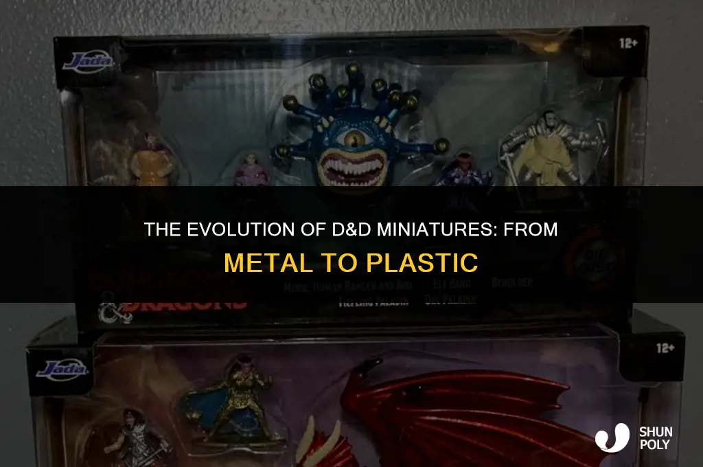 when did d&d miniatures go from metal to plastic