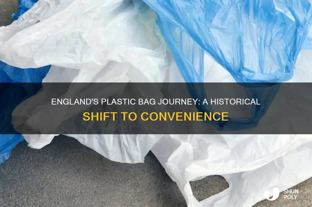 when did england start using plastic bags