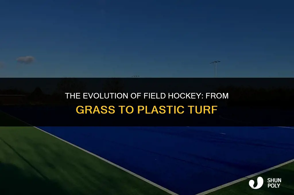 when did field hocket change to plastic turf