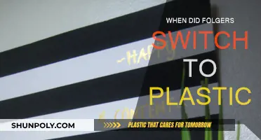 Folgers' Transition: Plastic Containers Over Time