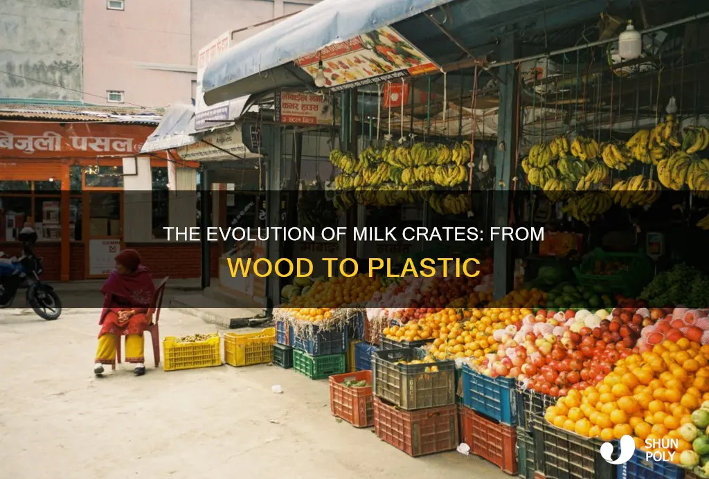 when did milk crates become plastic