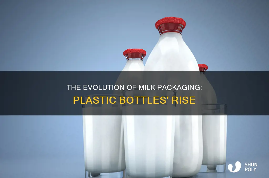 when did milk start coming in plastic bottles