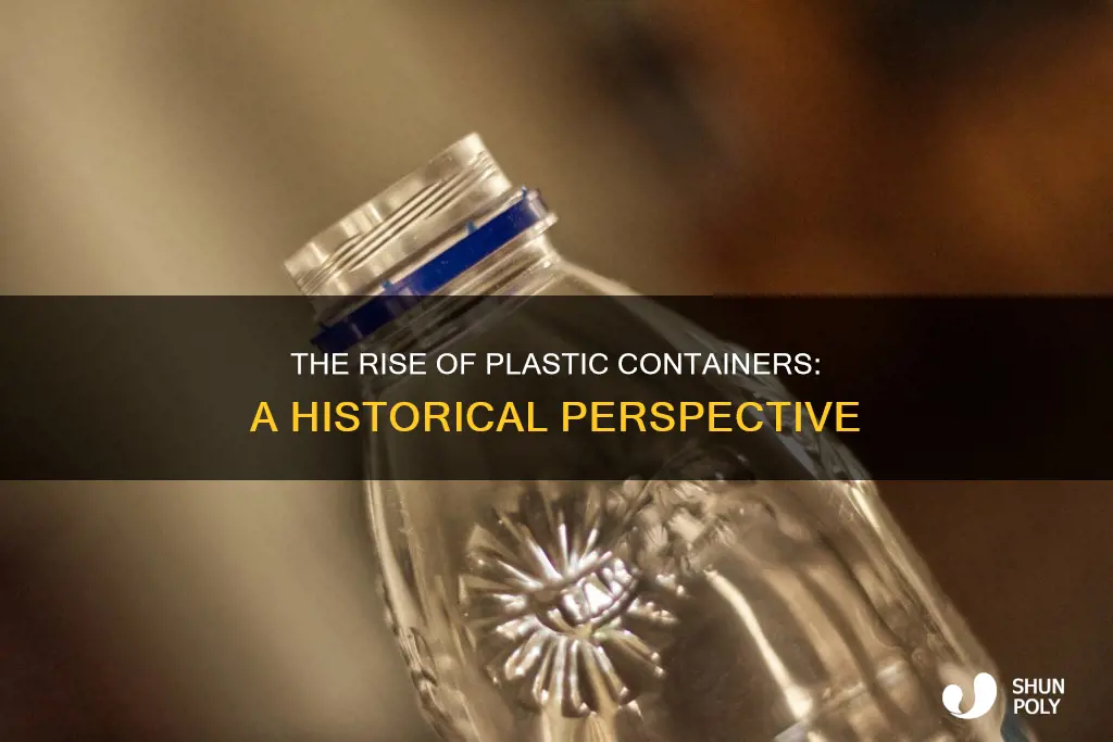 when did plastic containers became popular