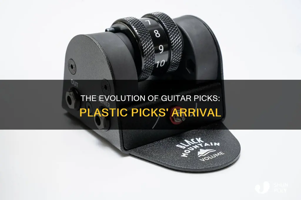when did plastic guitar picks come out