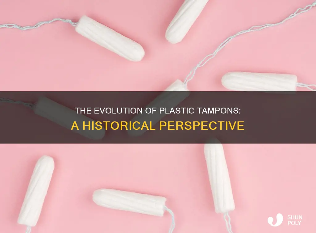 when did plastic tampons come out