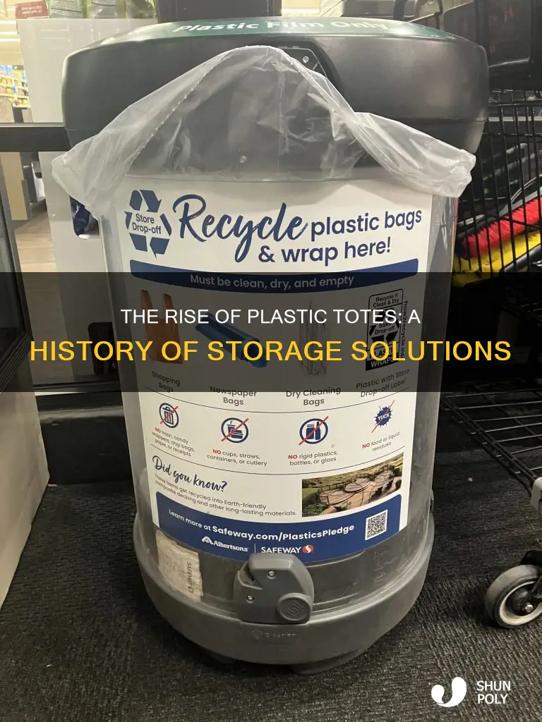 when did plastic totes become popular
