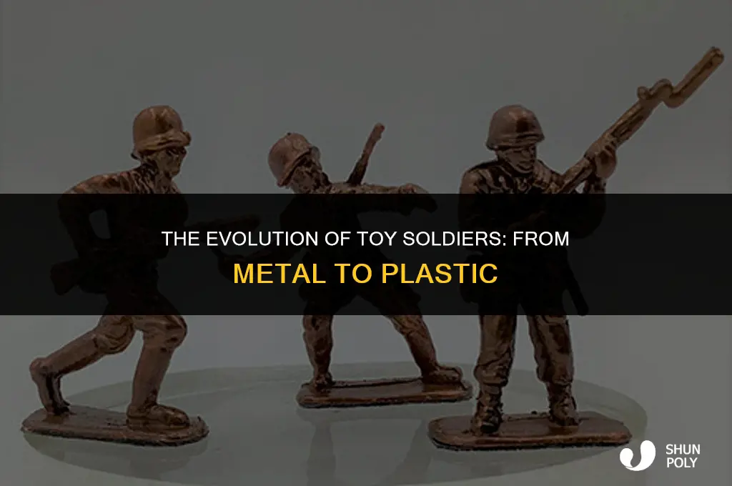 when did plastic toy soldiers replace metal ones
