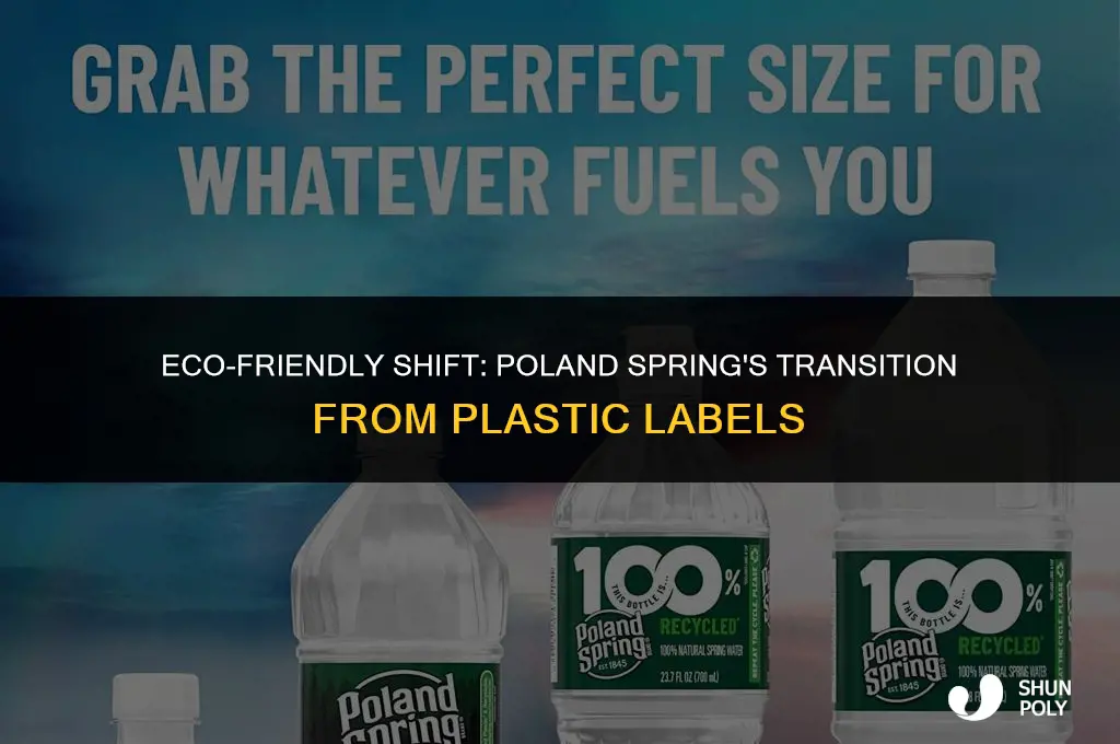when did poland springs change from plastic labels