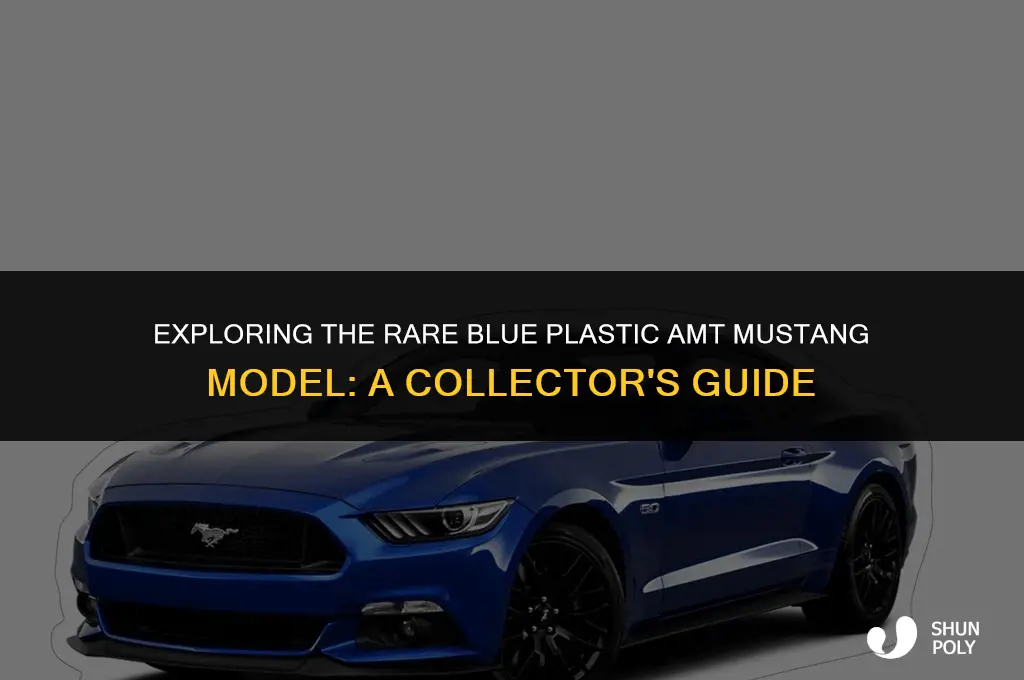 when did produce amt mustang model in blue plastic