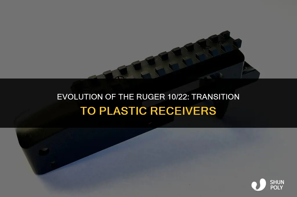 when did ruger 10 22 start making plastic receivers