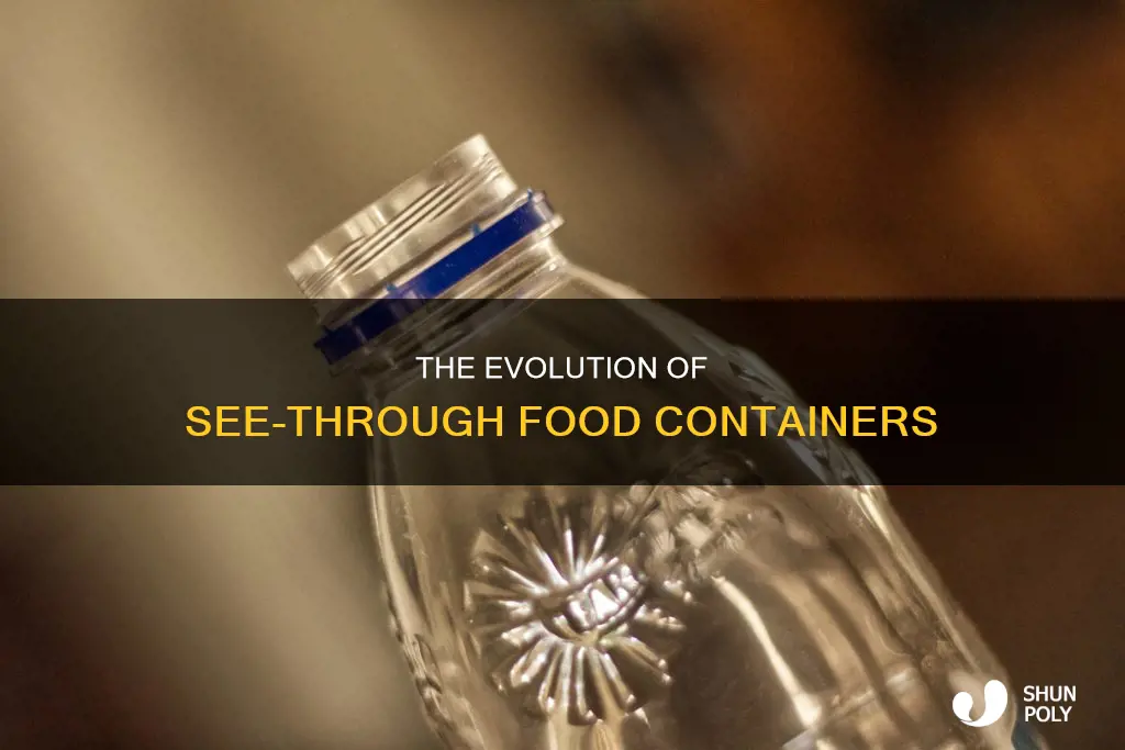 when did see through plastic food containers invented
