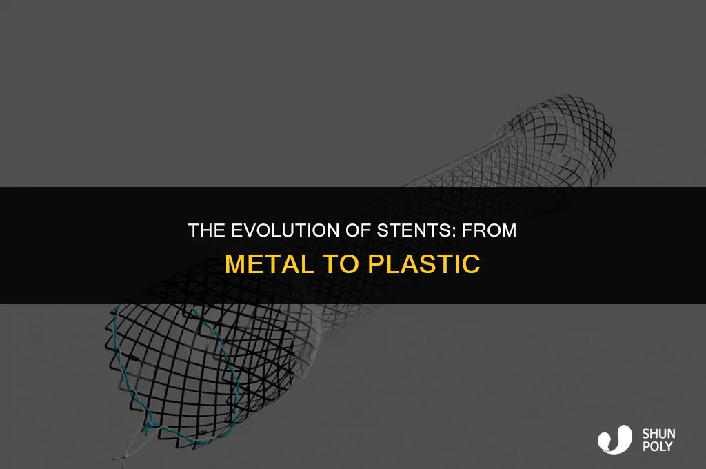 when did stents become plastic