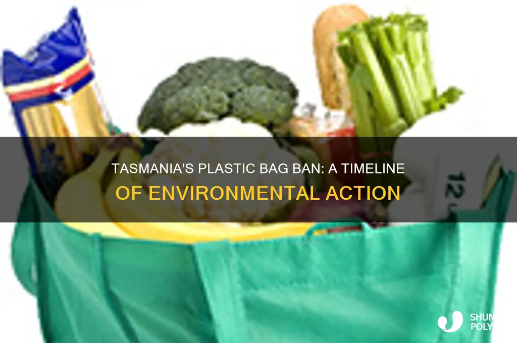 when did tasmania ban plastic bags