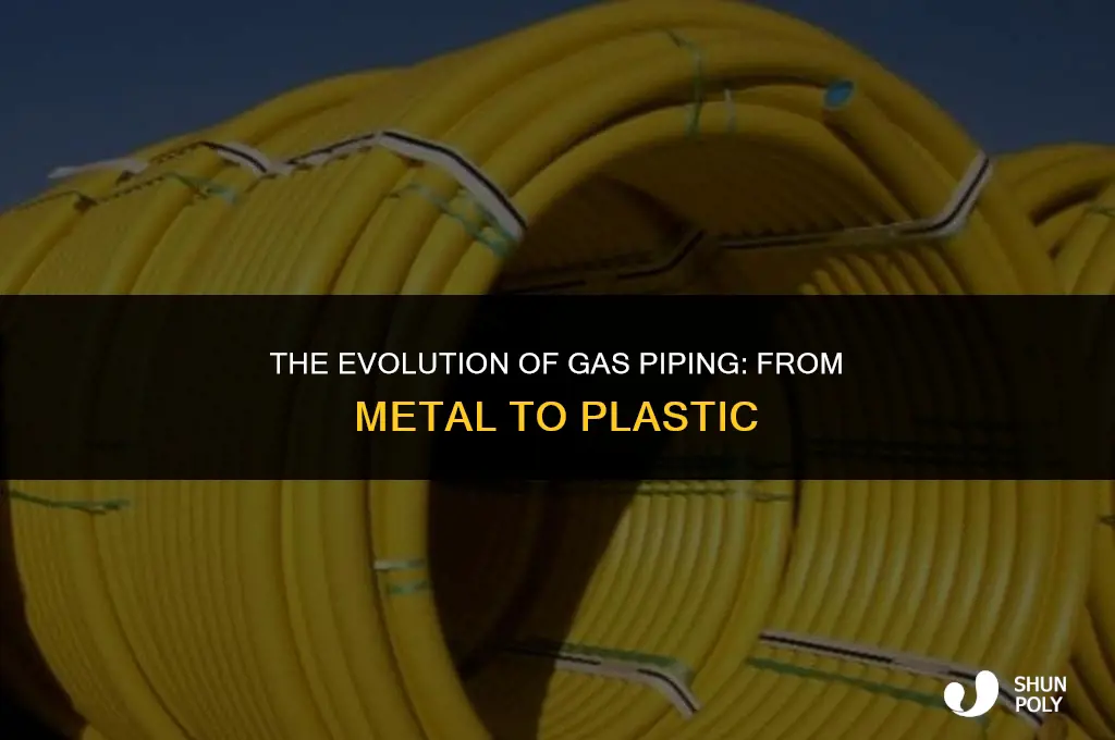 when did they start installing plastic gas pipes