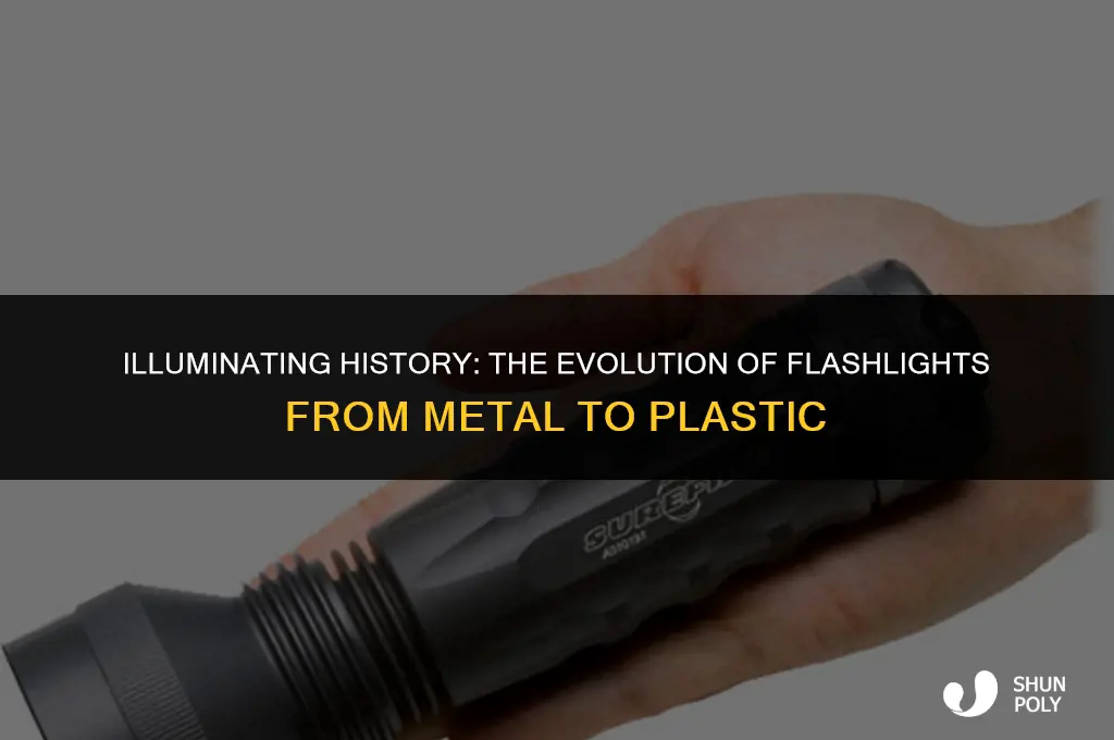 when did they start making flashlights out of plastic