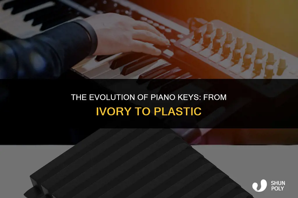 when did they start making plastic piano keys