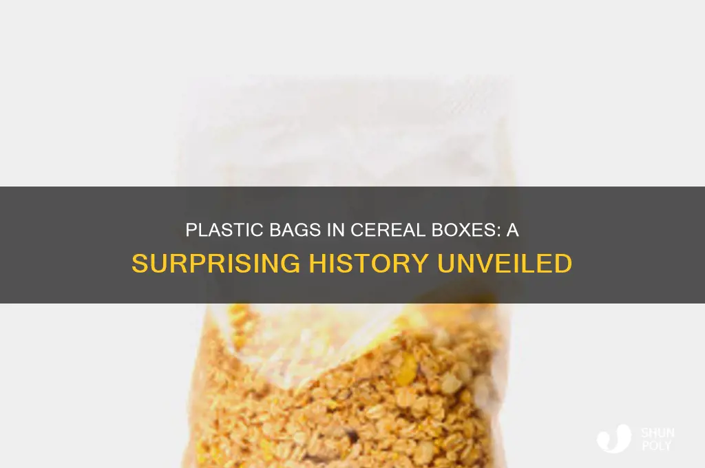when did they start putting plastic bags in ceral boxes