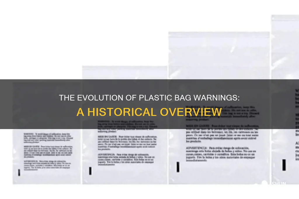 when did they start putting warnings on plastic bags