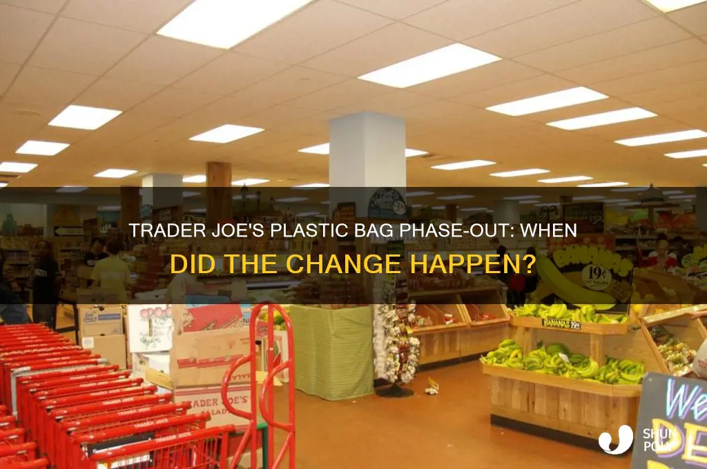 when did trader joes stop using plastic bags