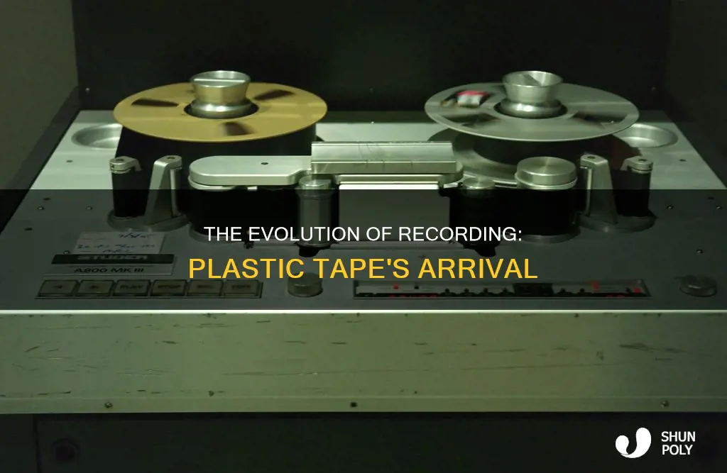 when does recording started with plastic tapes